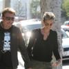 Johnny et Laeticia Hallyday à Los Angeles le 14 janvier 2011