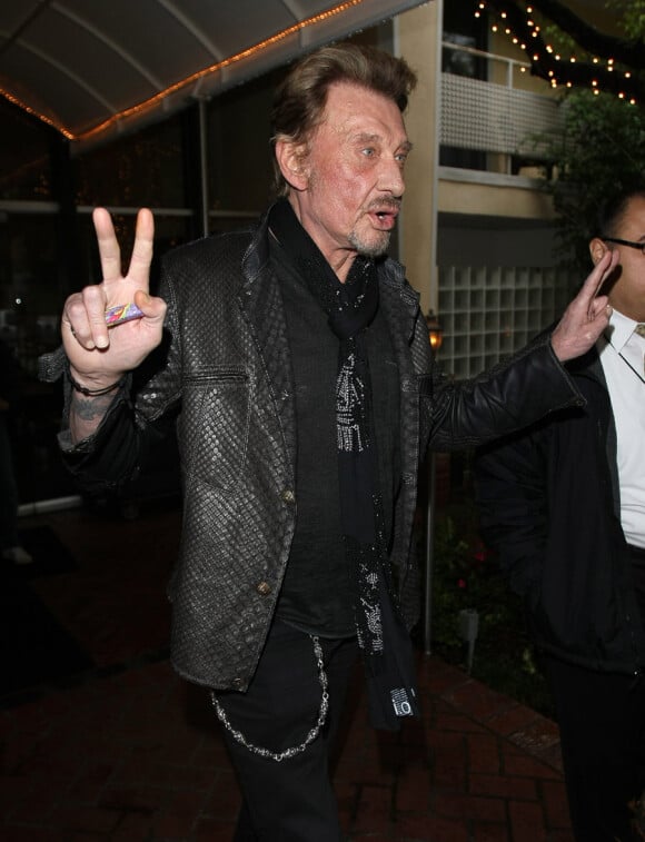 Johnny Hallyday à Los Angeles le 25 février 2011