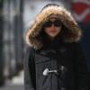 Qui est cette star internationale emmitouflée dans son gros manteau ? New York, le 24 mars 2011.