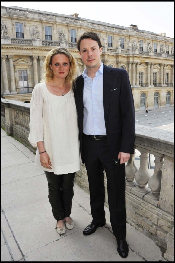 Déjeuner des nominés aux Molières, ministère de la Culture, à Paris, le 29 mars 2011 : Aurore Auteuil et Davy Sardou.