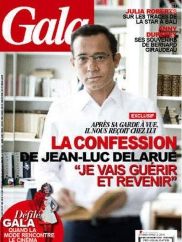 Jean-Luc Delarue en couverture de Gala, publication le 22 septembre 2010.