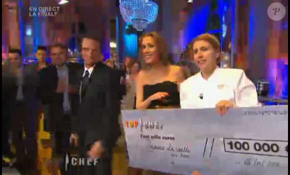 Stéphanie remporte Top Chef 2011, lundi 4 avril 2011.