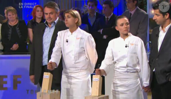 Stéphanie remporte Top Chef 2011, lundi 4 avril 2011.