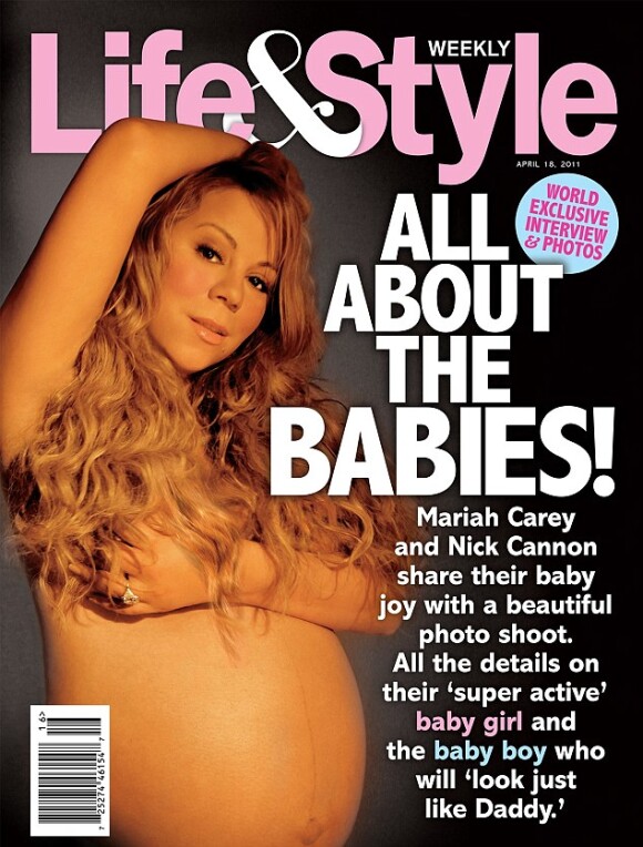 Mariah Carey pose en une du magazine Life & Style du vendredi 8 avril.