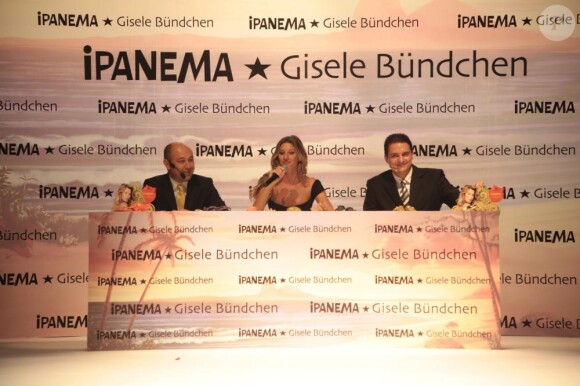 Gisele Bündchen à Istanbul lors de la présentation de sa nouvelle collection Ipanema. Le 6 avril 2011