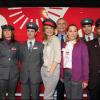 Michèle Laroque lance les festivités marquant le 30e anniversaire du TGV. Gare de Montparnasse, à Paris, le 7 avril 2011