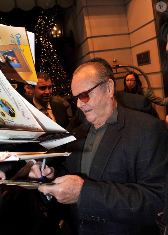 Jack Nicholson, New York, le 6 décembre 2010
