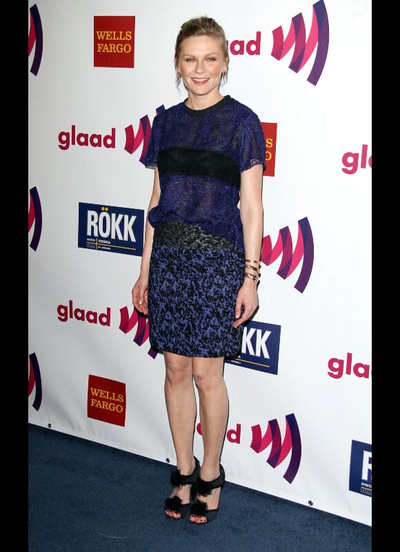 Kirsten Dunst lors du 22e gala Glaad Media Award au Westin Bonaventure  à Los Angeles le 10 avril 2011
