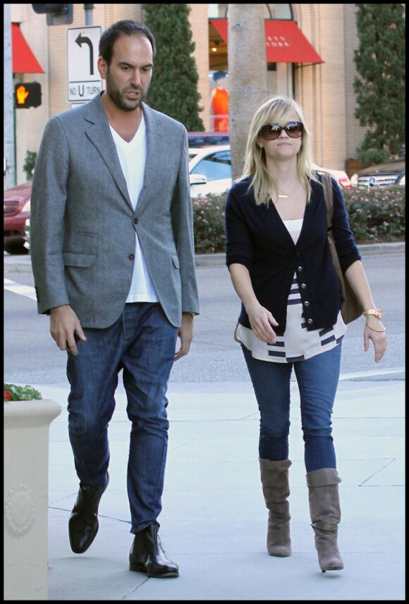 Reese Witherspoon et son mari Jim Toth en janvier 2011.