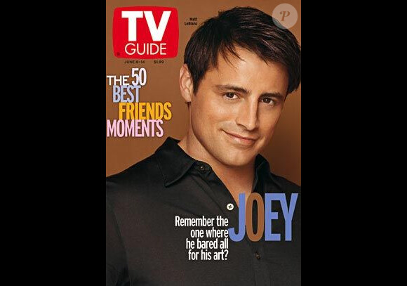 Matt LeBlanc en couverture de TV Guide à l'époque de Friends.