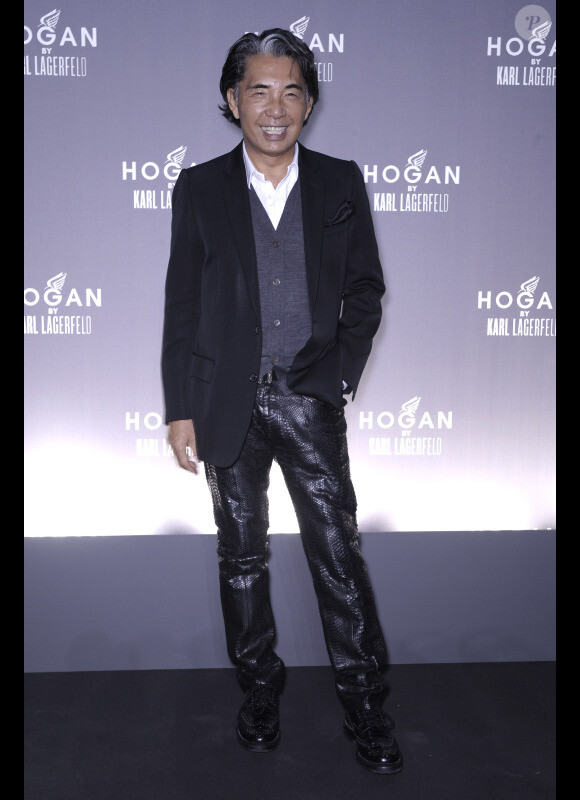 Kenzo Takada lors de la présentation capsule Hogan by Lagerfeld à Paris en octobre 2010
 
 