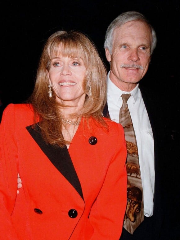 Jane Fonda et son ancien mari Ted Turner en 1998