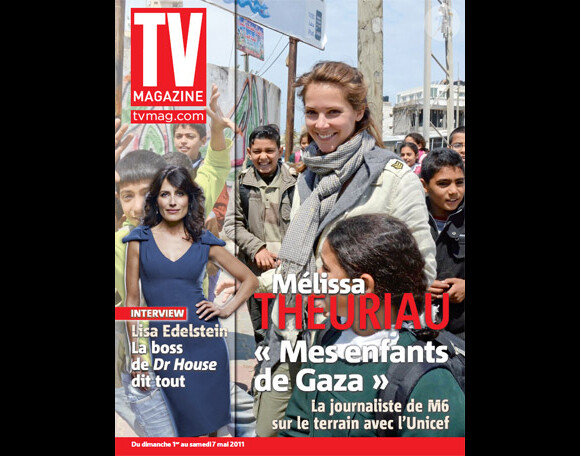 Mélissa Theuriau en couverture de TV Mag.