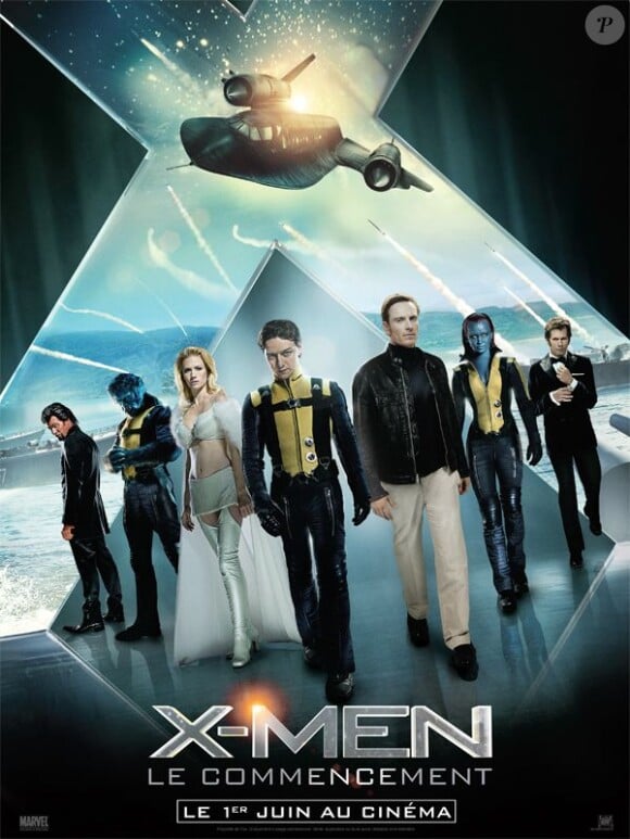 Voilà l'affiche figée et "photoshopée" qui a tant déplu la semaine passée pour la promo de X-Men : le commencement !