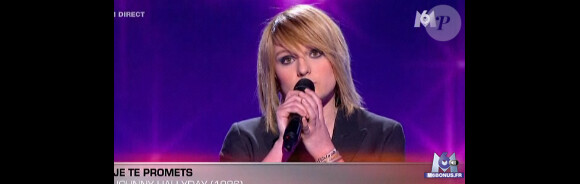 Bérénice Schleret chante Je te promet de Johnny Hallyday dans X Factor le 3 mai 2011 sur M6
