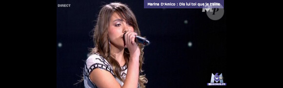 Marina d'Amico reprend un tube de Vanessa Paradis dans X Factor le 3 mai 2011 sur M6