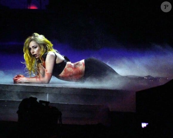 Le Monster Ball Tour de Lady Gaga sera diffusé le 7 mai sur HBO. Elle le présente ici à Sunrise (Floride), le 12 avril 2011.