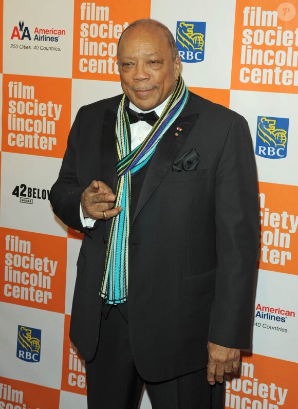 Quincy Jones à l'occasion du 38e Gala de la Film Society, à New York, le 2 mai 2011.