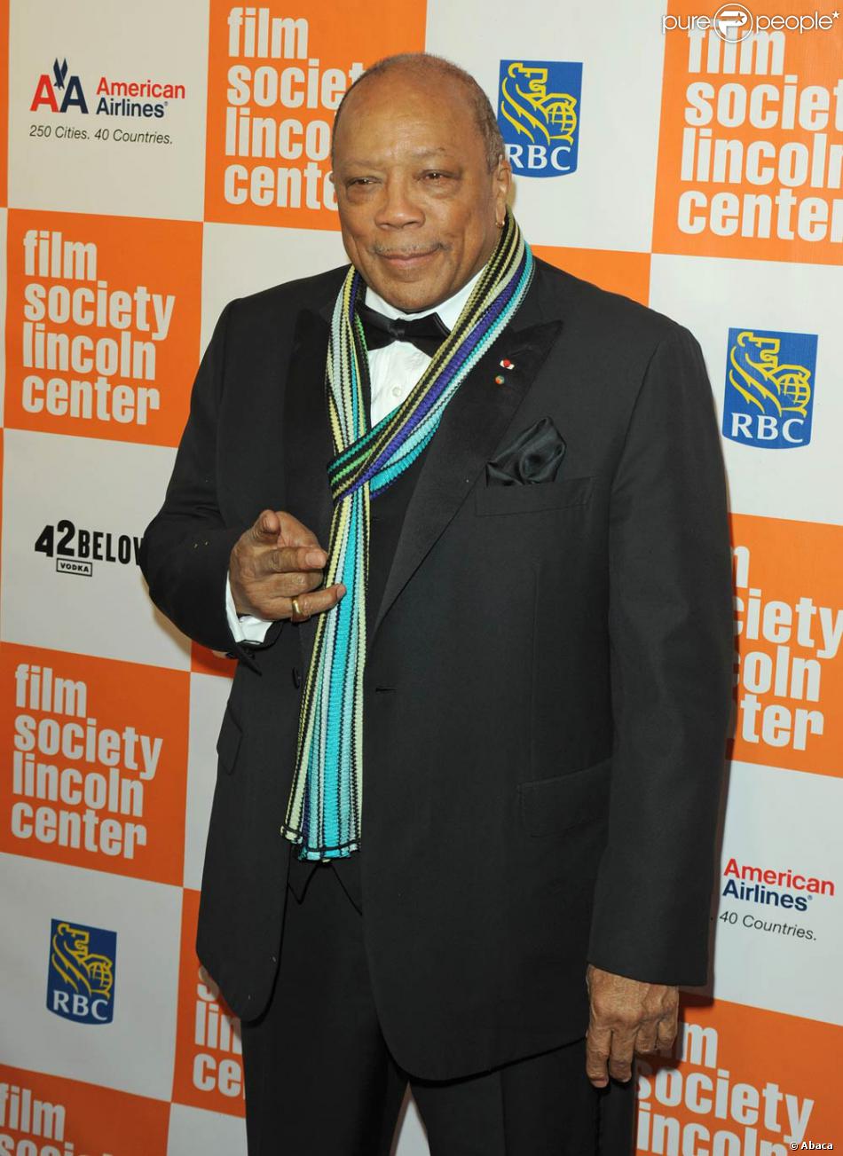 Quincy Jones à l&#039;occasion du 38e Gala de la Film Society, à New York, le 2 mai 2011.