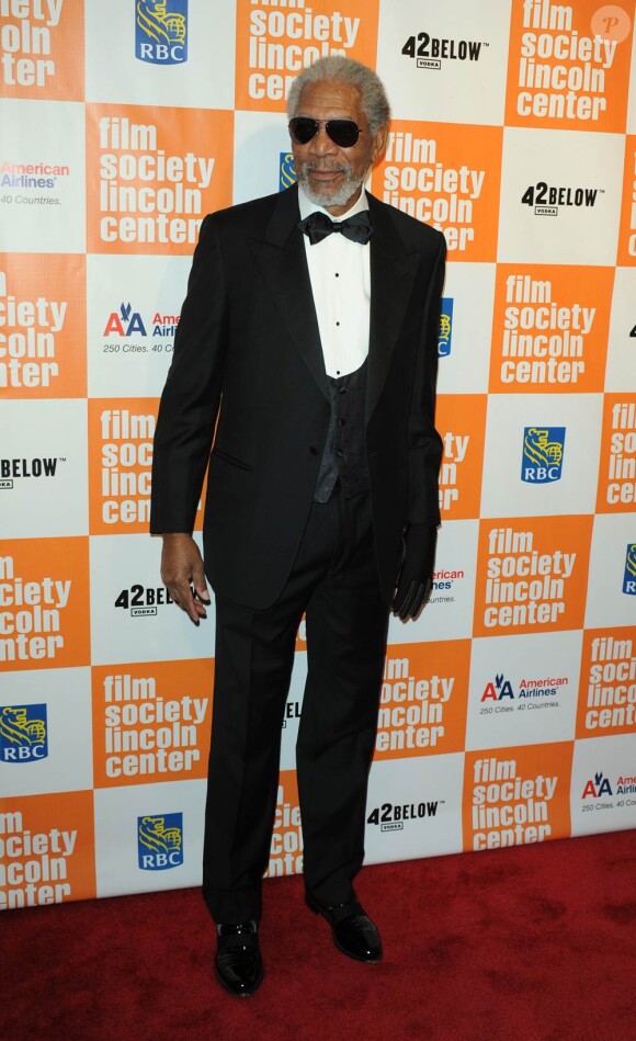Morgan Freeman à l'occasion du 38e Gala de la Film Society, à New York, le 2 mai 2011.