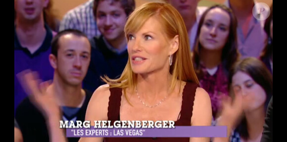 Marg Helgenberger était sur le plateau du Grand Journal le 5 mai 2011.