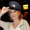 Michèle Laroque participe aux célébrations des 30 ans du TGV, à la Gare Montparnasse (Paris), en avril 2011.