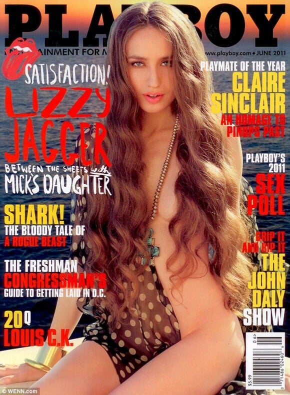Elizabeth Jagger, en couverture de Playboy, juin 2011.