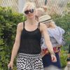 Gwen Stefani et son mari Gavin Rossdale débarquent sur la Côte d'Azur avec leurs enfants Kingston et Zuma le 13 mai 2011