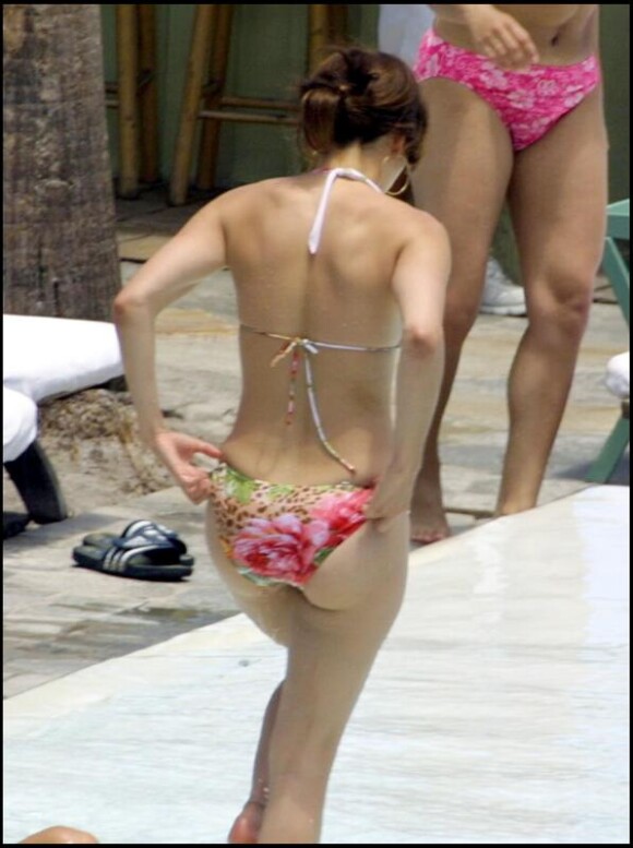 Jennifer Lopez passe d'agréables vacances à Miami, le 12 mai 2008 