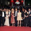 L'équipe du film Polisse (de Maïwenn) sur le tapis rouge du Festival de Cannes, vendredi 13 mai 2011.