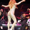Jennifer Lopez se produit au Staples Center, à Los Angeles, dans le cadre du concert Wango Tango, samedi 14 mai 2011.