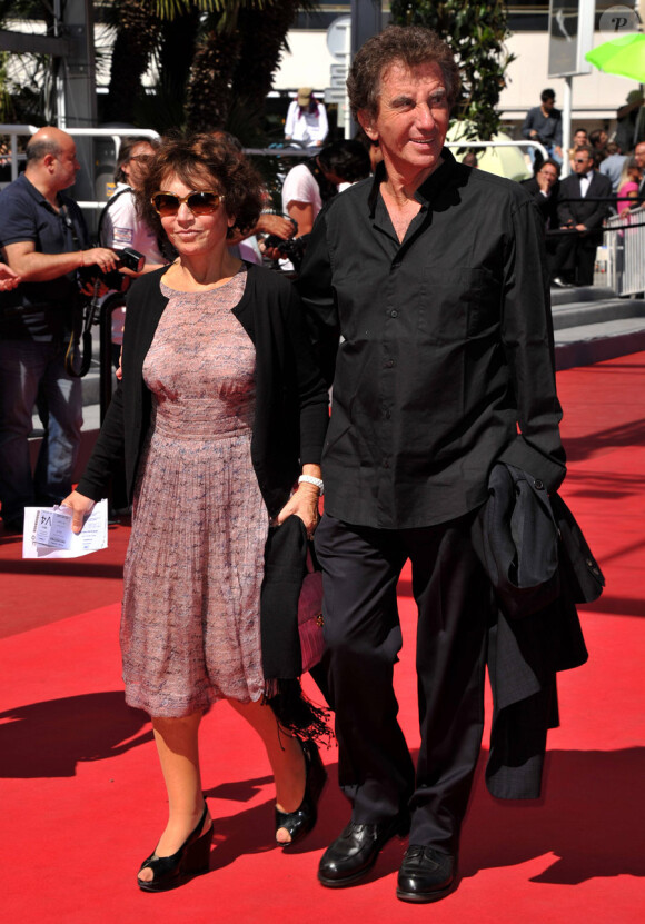 Jack Lang et son épouse Monique lors de la présentation de Pater au festival de Cannes le 17 mai 2011