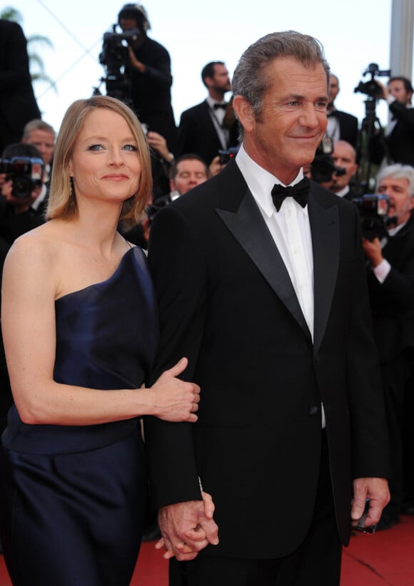 Jodie Foster et Mel Gibson lors de la présentation du Complexe du Castor au festival de Cannes le 17 mai 2011
