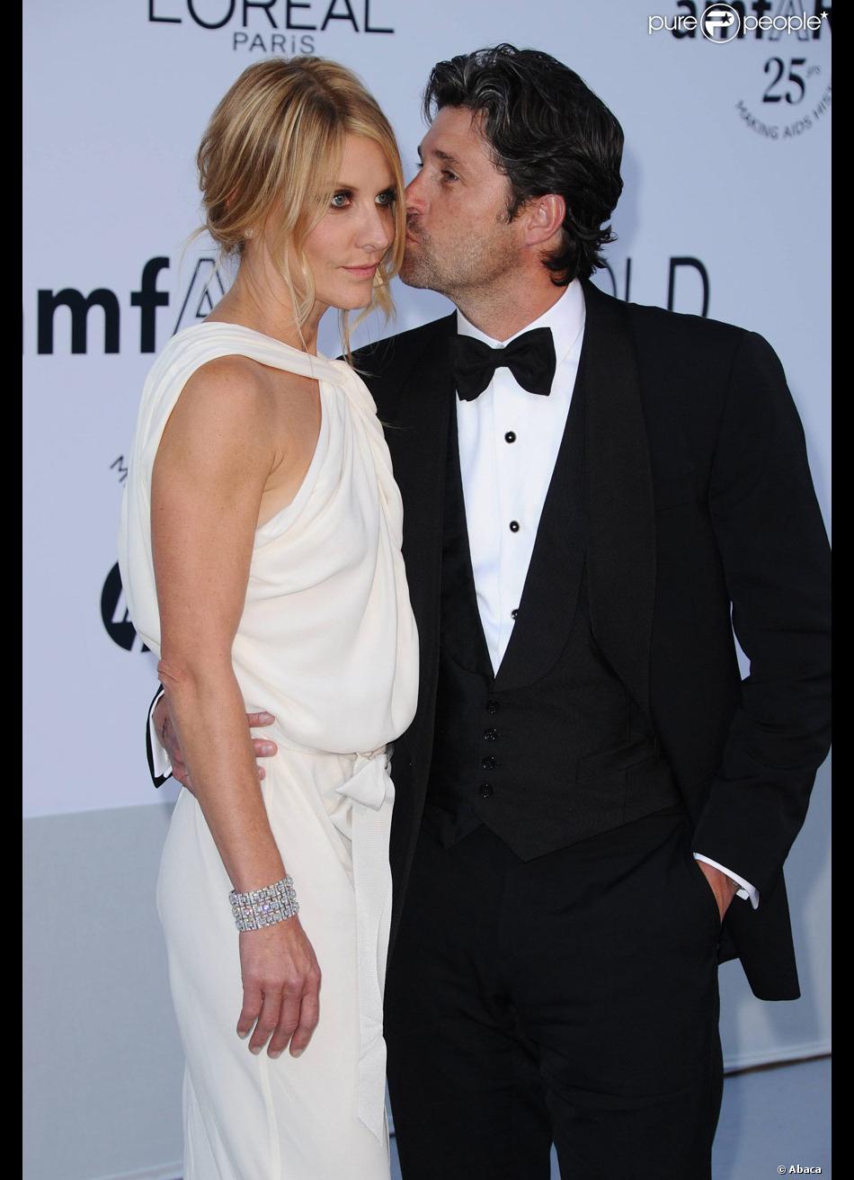 Patrick Dempsey et sa femme Jillian lors du gala de l'amfAR au Cap d'Antibes le 19 mai 2011 ...