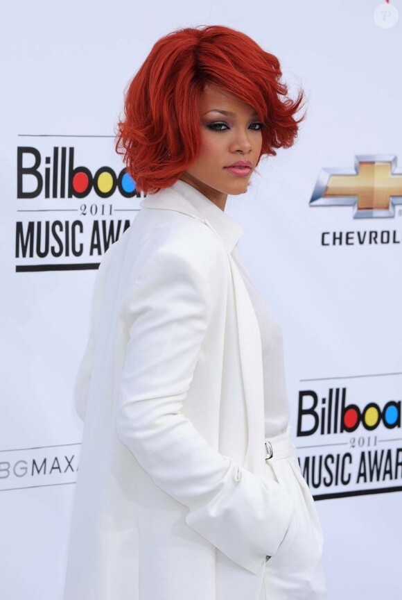 Rihanna à la cérémonie des Billboard Music Awards, à Los Angeles, le 22 mai 2011. La star a remporté trois trophées.