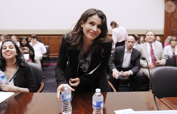 Julia Ormond le 23 mai 2011 à Washington DC. Elle est une habituée des luttes sociales aux Etats-Unis