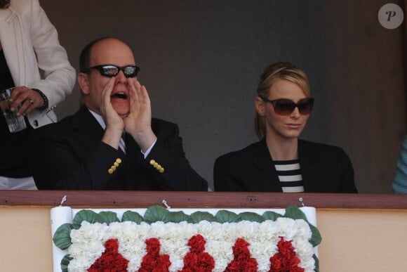 Le prince Albert de Monaco et Charlene Wittstock en avril 2011.
