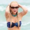 La ravissante Lindsay Lohan profite du soleil de Miami avant de rentrer à Los Angeles, vendredi 20 mai 2011.