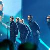 Take That sur le plateau de X Factor au Danemark, le 25 mars 2011.