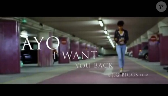 Images extraites du second clip d'Ayo pour I want you back, mai 2011.