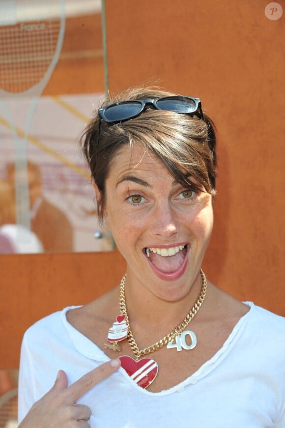 Alessandra Sublet à Roland-Garros le 1er juin 2011