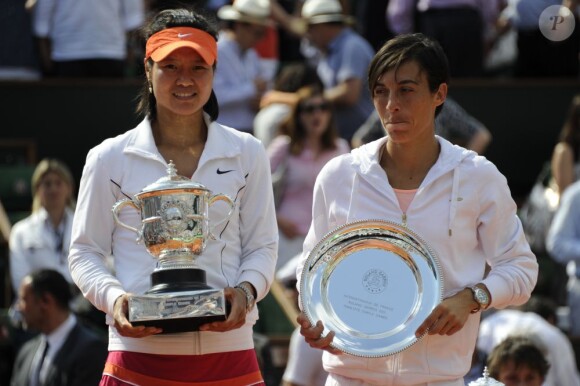 Li Na a battu Francesca Schiavone lors de la finale Dames de Roland Garros le 4 juin 2011