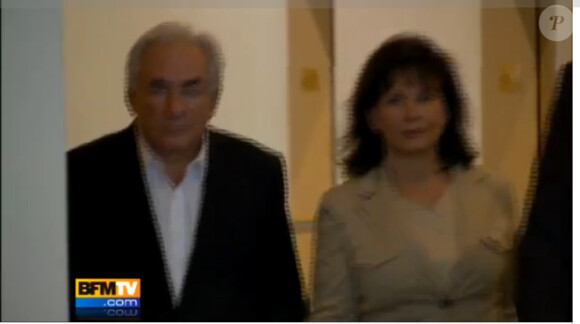 DSK et Anne Sinclair sortent de chez l'avocat de l'ex-patron du FMI.