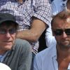 Alain SOuchon et son fils Pierre au tournoi de Roland-Garros, le dimanche 5 juin 2011.