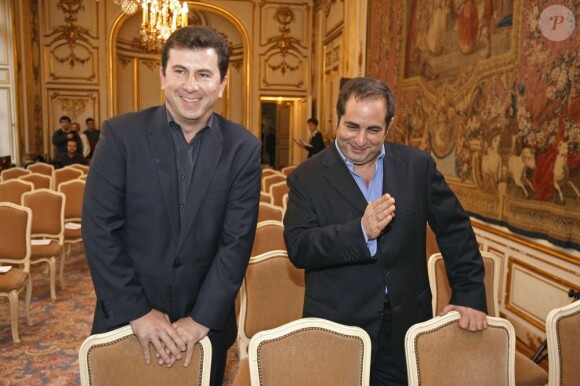 Pascal Bataille et Laurent Fontaine, à Paris, le 7 décembre 2006.