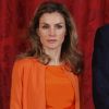 Letizia d'Espagne et le prince Felipe ont reçu le gouverneur d'Australie et son époux au Palais royal de Madrid, le 7 juin 2011