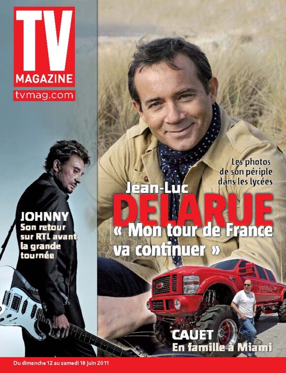Jean-Luc Delarue en couverture de TV Mag, en kiosques vendredi 10 juin 2011.