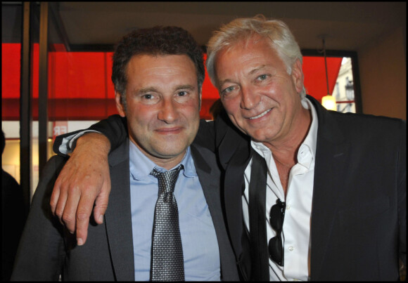 Pierre Sled et Laurent Boyer à l'inauguration du restaurant Boco, rue Casanova à Paris, le jeudi 9 juin 2011.