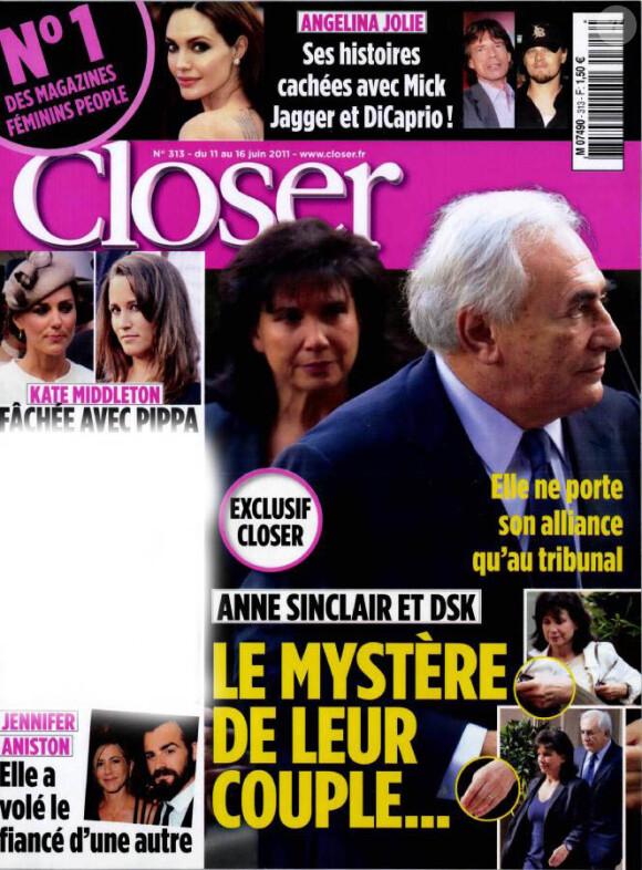 Closer, en kiosques samedi 11 juin 2011.
