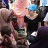 Angelina Jolie, en tant qu'ambassadrice de l'Agence des Nations-Unies pour les réfugiés au Kenya